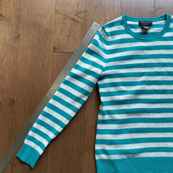 Cashmere Stripe Sweater Fitted - Picture 3 of 7
